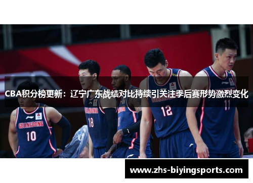 CBA积分榜更新：辽宁广东战绩对比持续引关注季后赛形势激烈变化